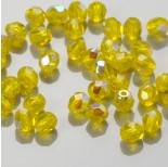 Zdjęcie - Fire Polish Citrine Yellow AB (X80010) 4mm